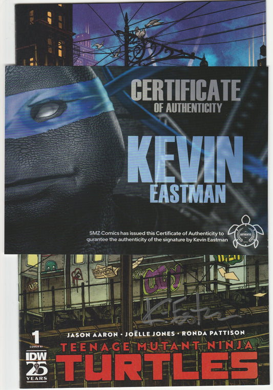 Teenage Mutant Ninja Turtles Vol. 6 #1 Danny Earls 1:25 Connecting Variant Signed by Kevin Eastman w/ COA