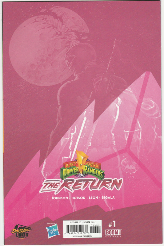 Mighty Morphin Power Rangers: The Return #1 Esau Escorza Exclusive Virgin Variant Comic