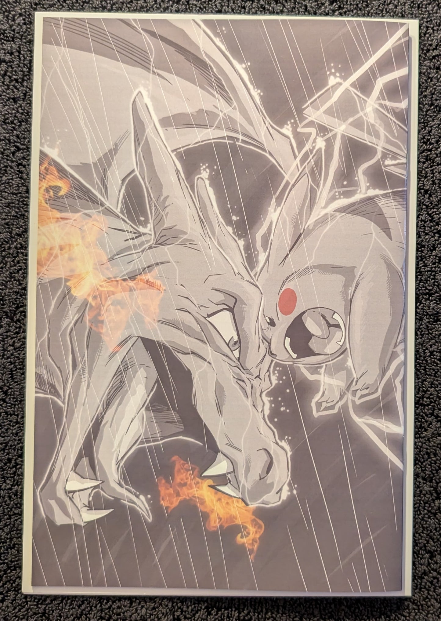 Eddie Nunez AP4 Signed Sketchbook Pokemon Style Charizard Mewtwo with COA