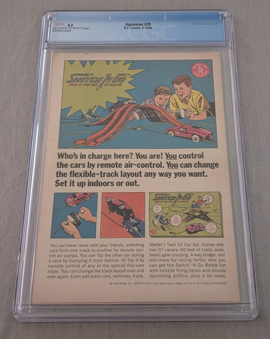 Aquaman #29 CGC 4.5 First Appearance of Ocean Master Orm Marius DC Key Comic