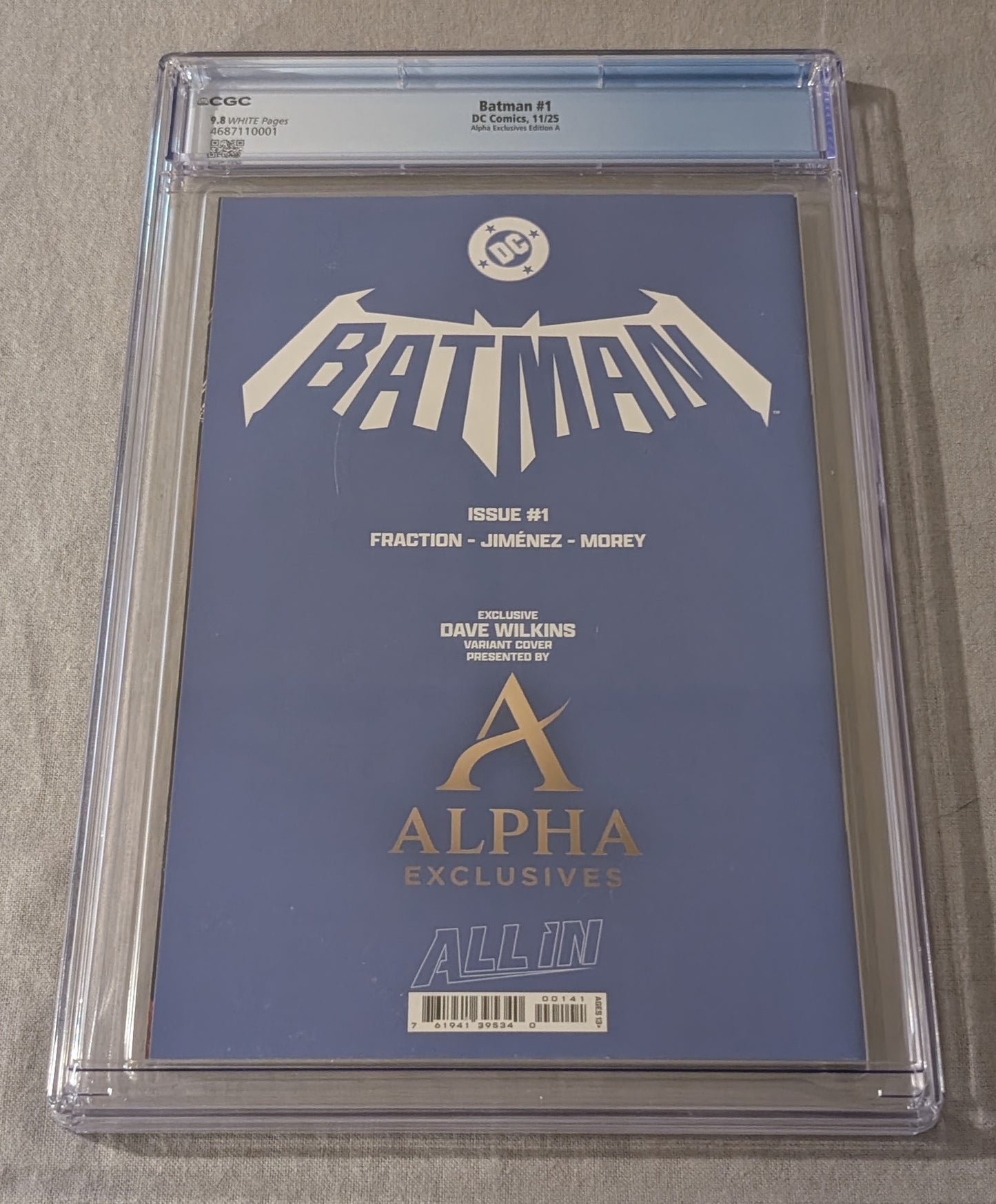 Batman Vol. 4 #1 Dave Wilkins Variant CGC 9.8 | Darthsig