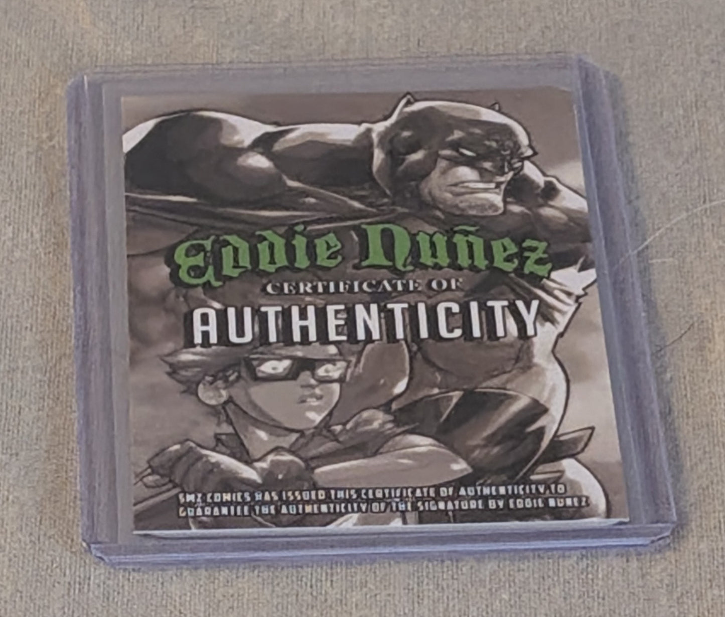 Invincible Battle Beast Metal Trading Card Signed by Eddie Nunez with COA