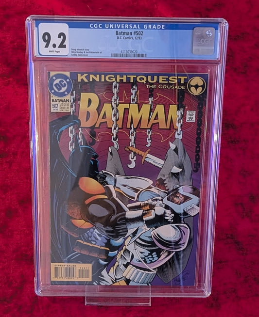 Darthsig Dual Copy Edition: Batman #502 CGC 9.2 + Raw Comic Set | Knightquest The Crusade