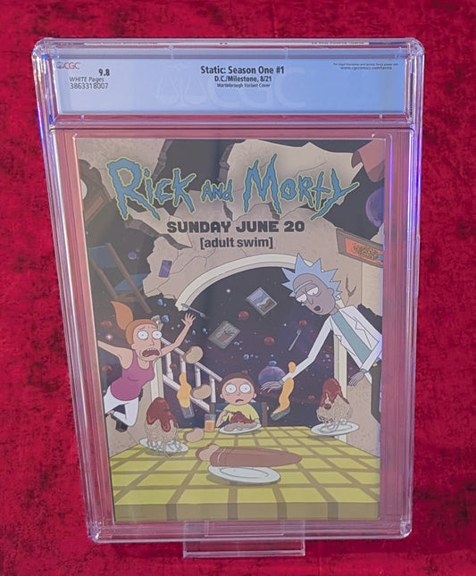 Static: Season One #1 Shawn Martinbrough Old School Variant CGC 9.8 Milestone DC