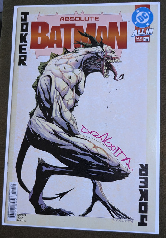 Absolute Batman #15 Nick Dragotta Cover Signed by Nick Dragotta