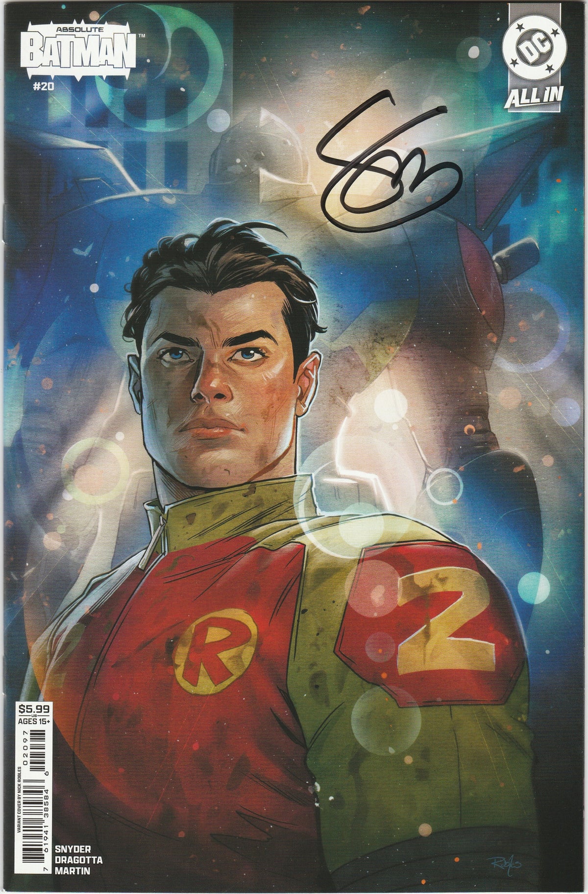 Absolute Batman #20 - Nick Robles Robins Variant - Signed by Scott Snyder with COA