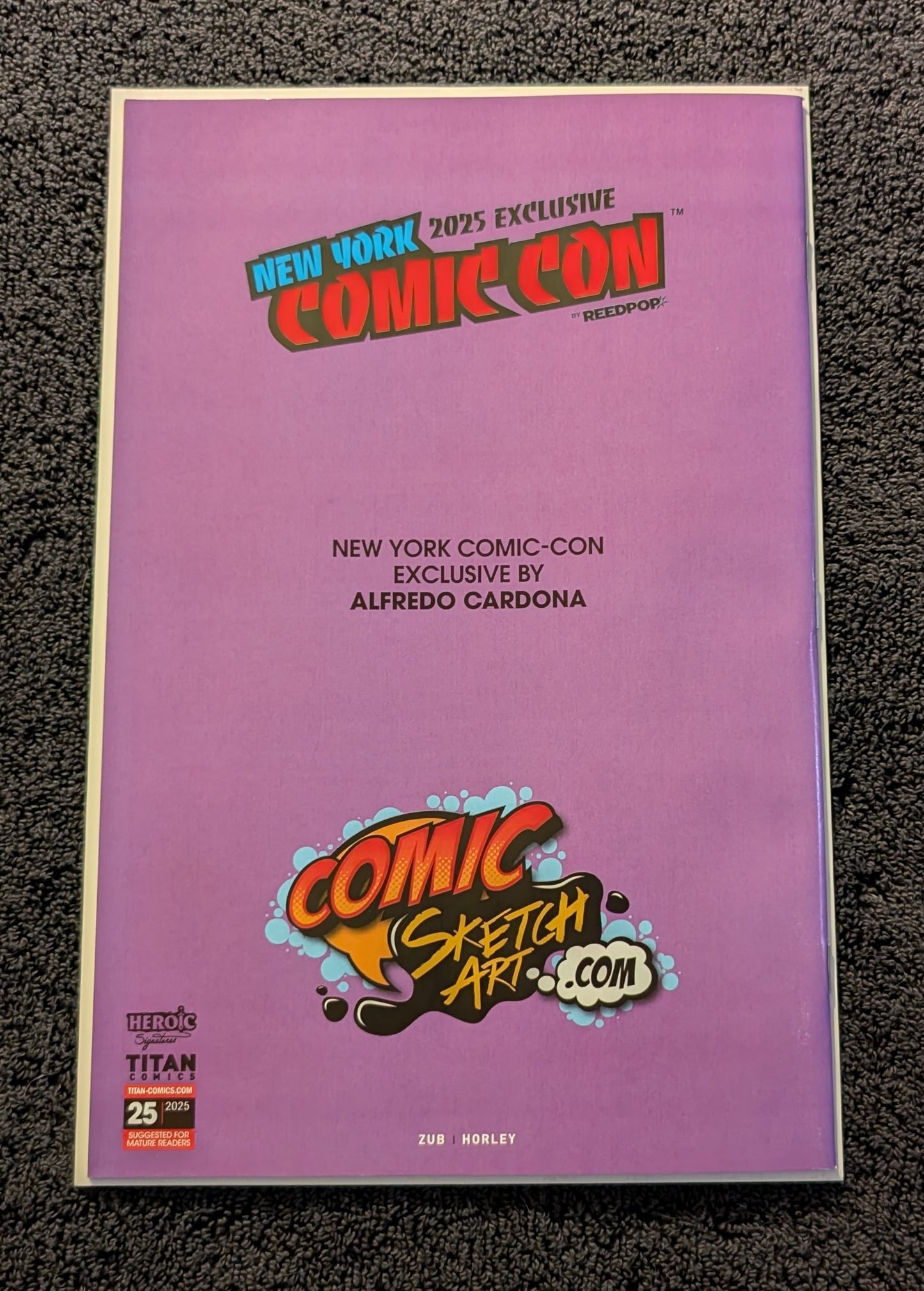 Conan the Barbarian #25 NYCC 2025 Cardona Variant Double Signed with COA