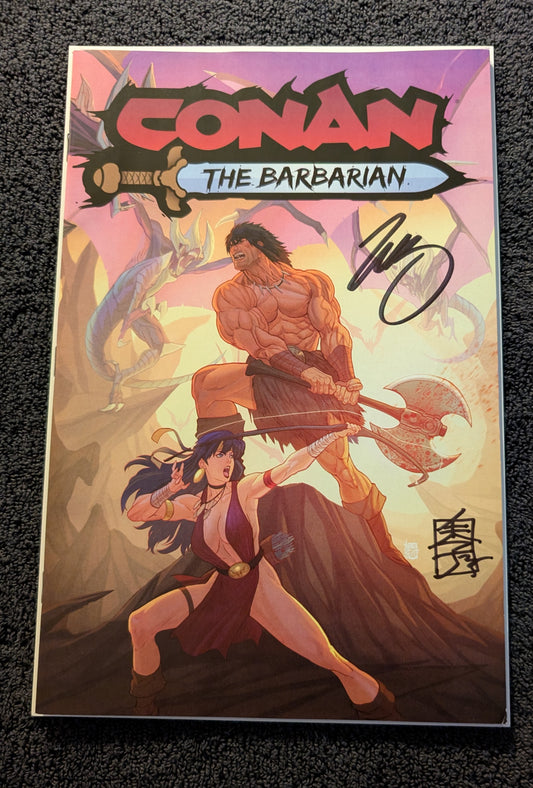 Conan the Barbarian #25 NYCC 2025 Cardona Variant Double Signed with COA