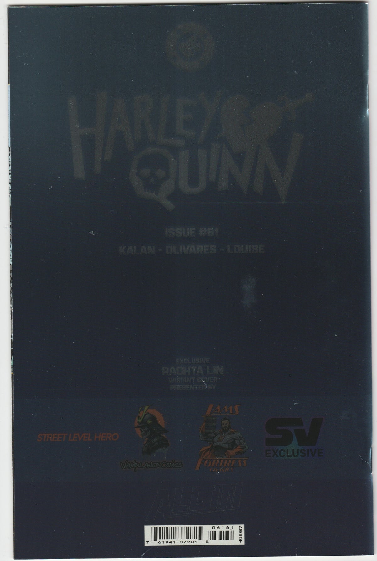 Harley Quinn #61 – Rachta Lin Exclusive Spot Foil Variant Signed with COA – Limited to 1000