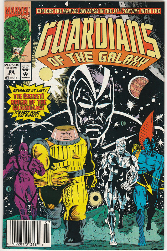 Guardians of the Galaxy #26 Newsstand Marvel Comic Secret Origin Issue
