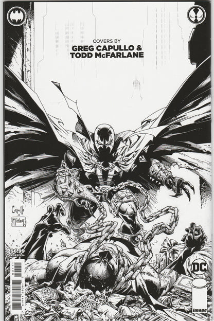 Batman/Spawn Unplugged #1 B&W Variant Darthsig Dual Copy Edition CGC 9.8 Slab + Raw Comic