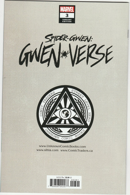 Spider-Gwen: Gwenverse #3 Sway Exclusive Virgin Variant Marvel Minor Key Comic