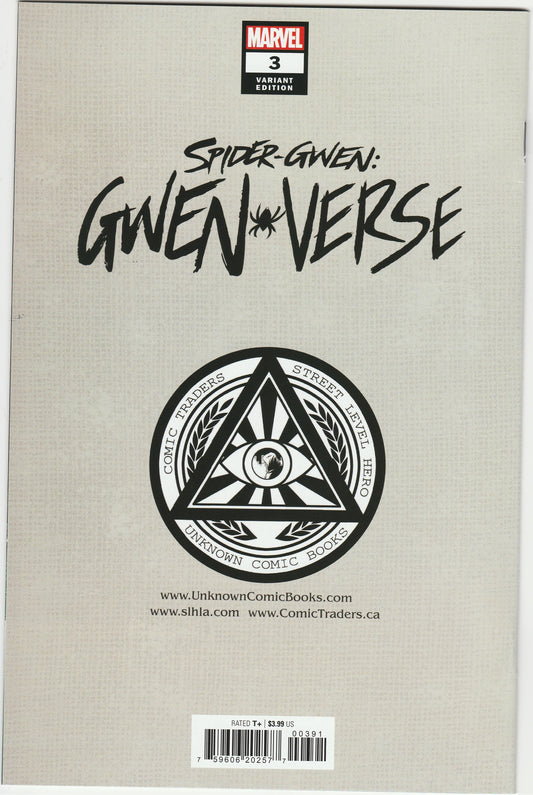 Spider-Gwen: Gwenverse #3 Sway Exclusive Virgin Variant Marvel Minor Key Comic