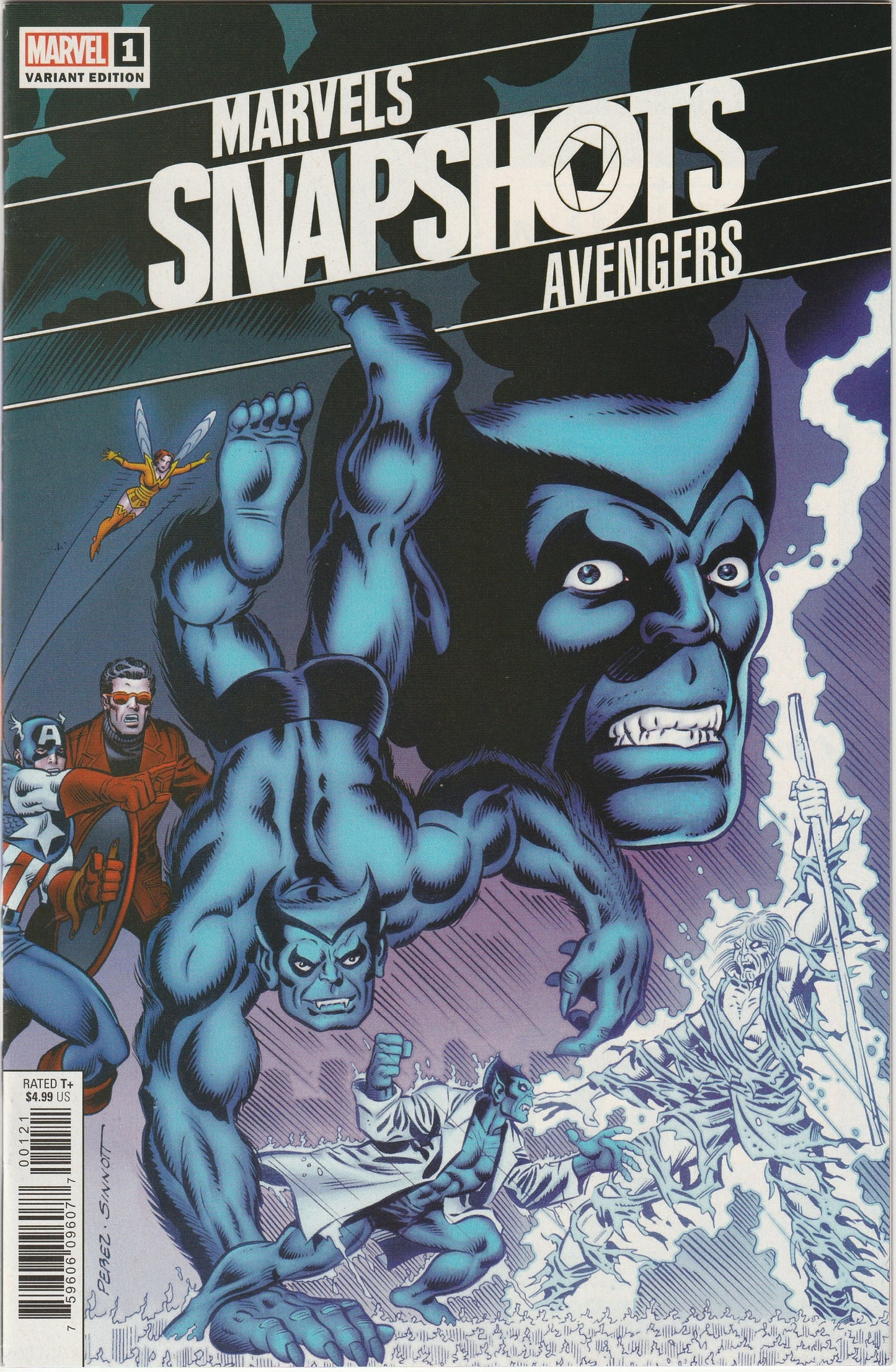 Marvels Snapshots: Avengers #1 1:50 Hidden Gem Variant Darthsig Dual Copy Edition CGC 9.8 Slab + Raw Comic