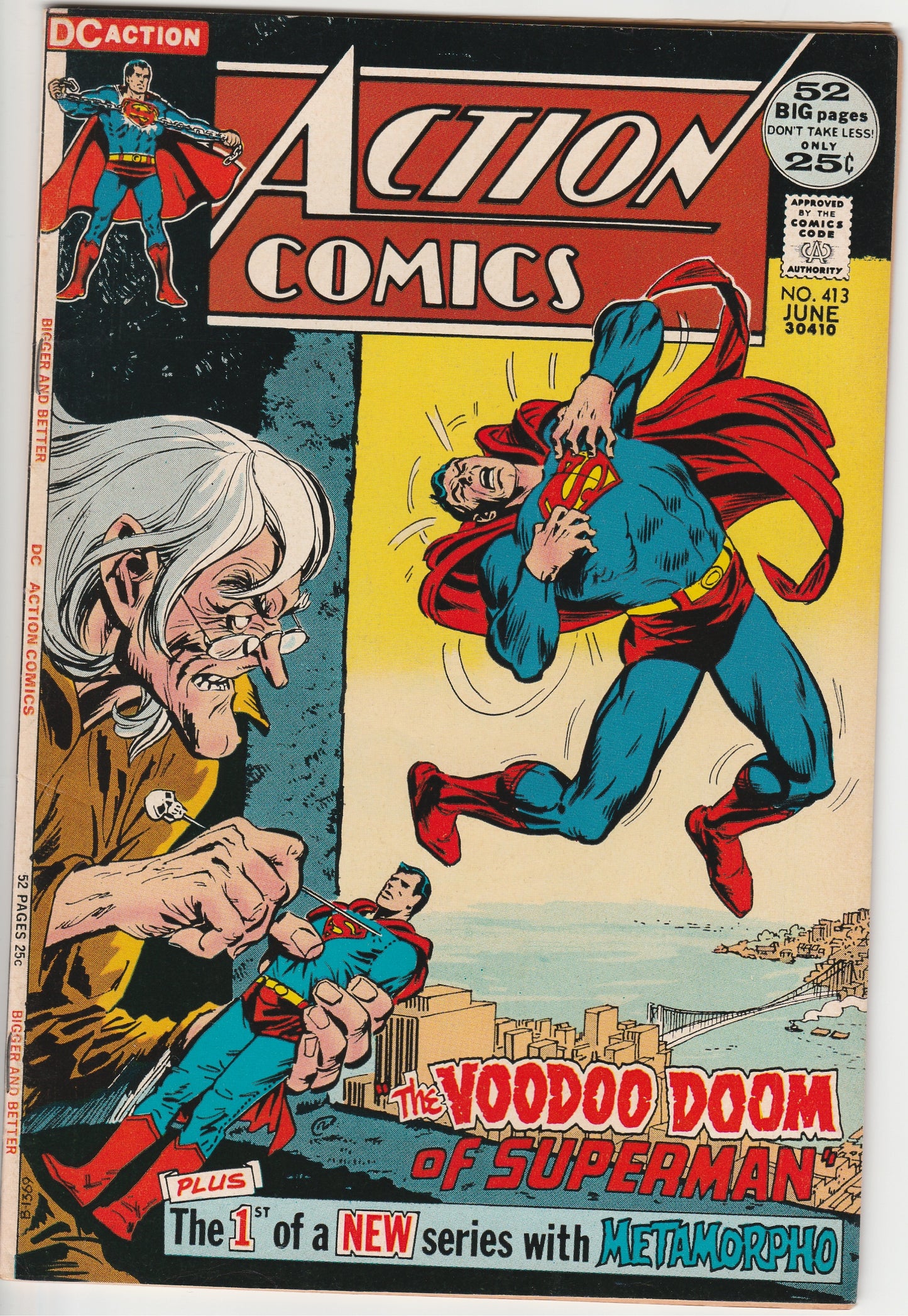 Action Comics #413 DC Comics 1972 Voodoo Doom of Superman Metamorpho