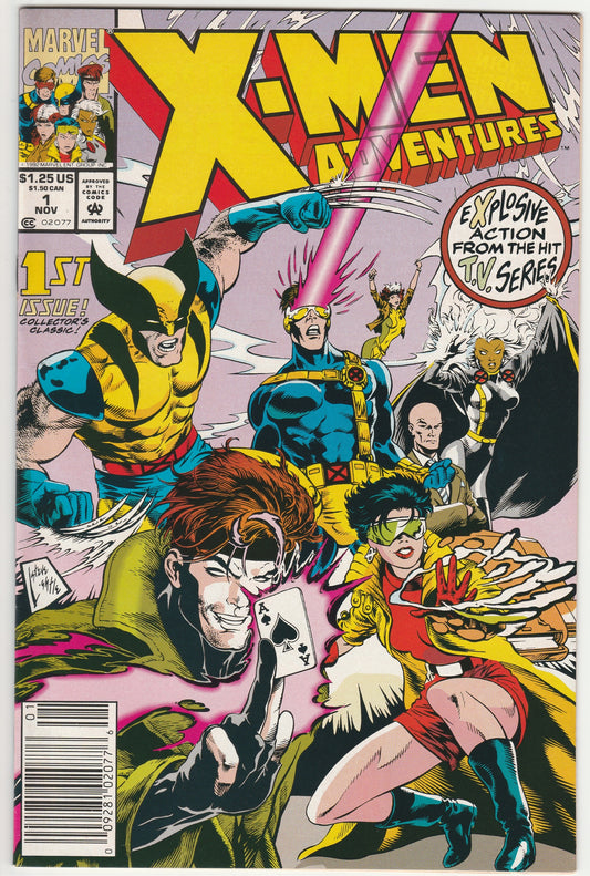 X-Men Adventures #1 Newsstand Marvel 1992 1st Comic Appearance of Morph Animated Series