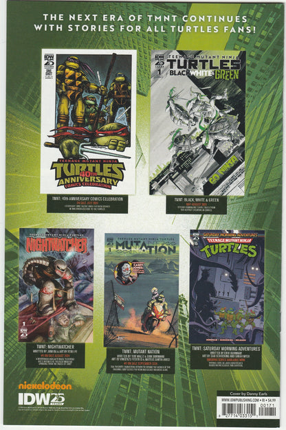 Teenage Mutant Ninja Turtles Vol. 6 #1 Danny Earls 1:25 Connecting Variant Signed by Kevin Eastman w/ COA