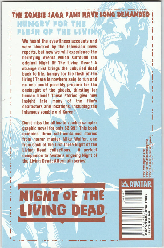 Night of the Living Dead Day of the Undead Avatar Sketch Edition Ken Meyer Jr Original Art Signed Comic