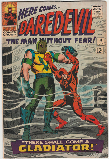 Daredevil #18 Marvel 1966 First Appearance Gladiator Silver Age VG