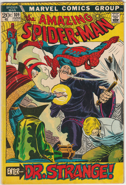 The Amazing Spider-Man #109 – Enter Dr. Strange! Bronze Age Marvel Comic
