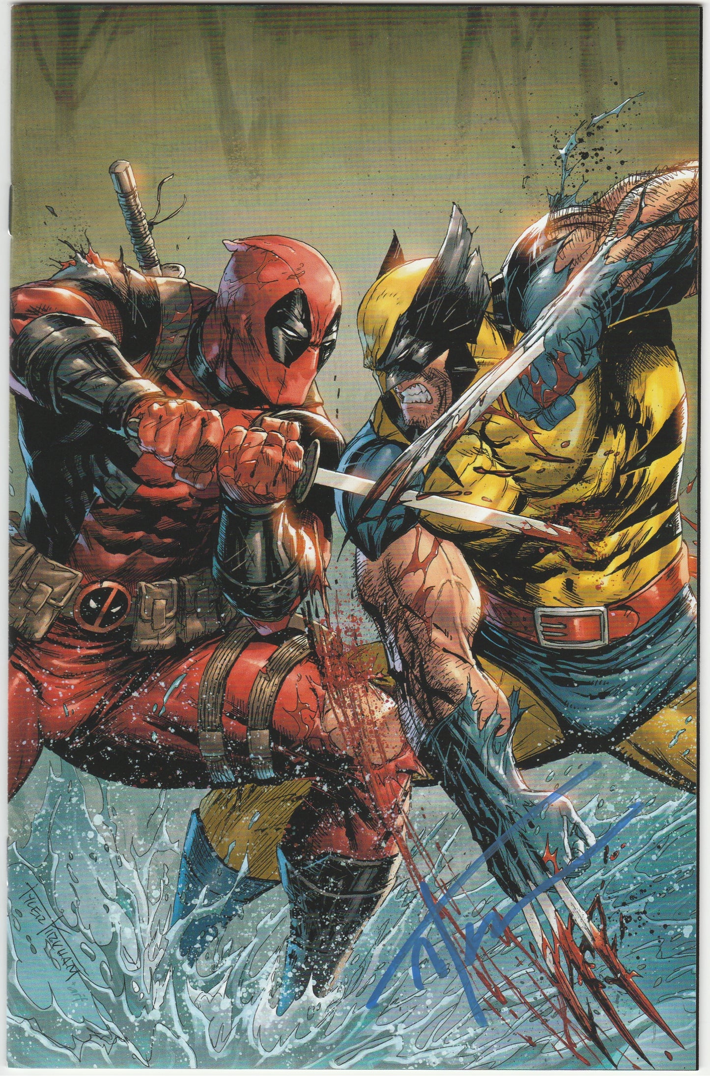 Deadpool & Wolverine: WWIII #2 Tyler Kirkham Virgin Variant Signed w/ COA