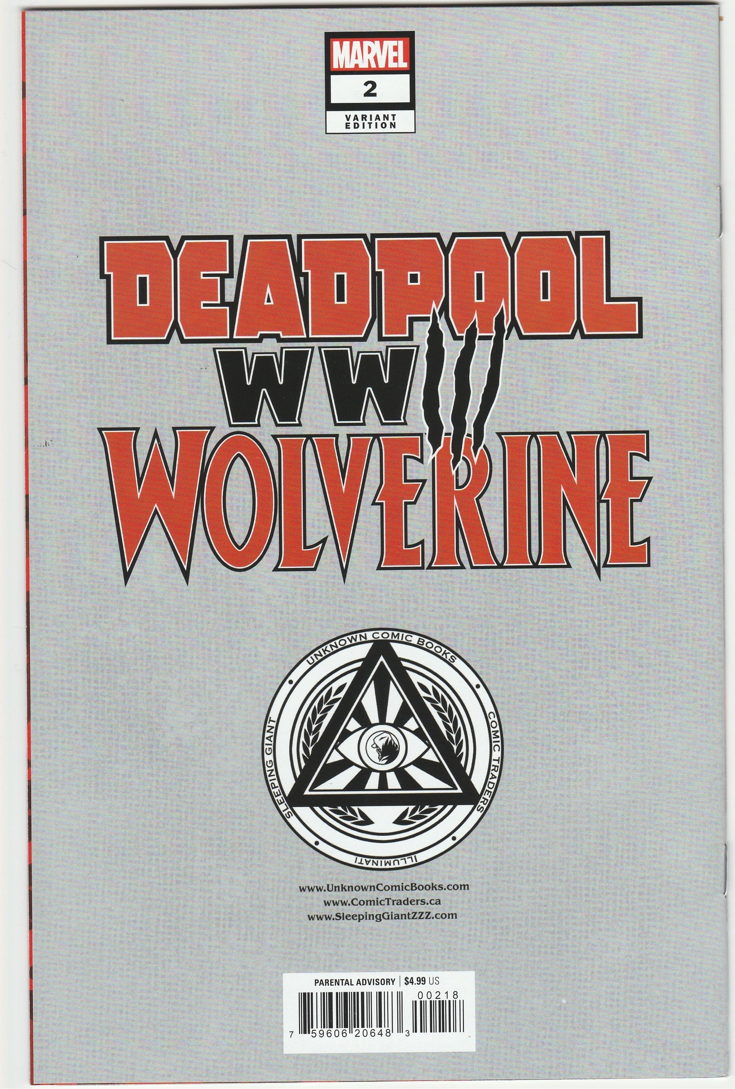 Deadpool & Wolverine: WWIII #2 Tyler Kirkham Virgin Variant Signed w/ COA