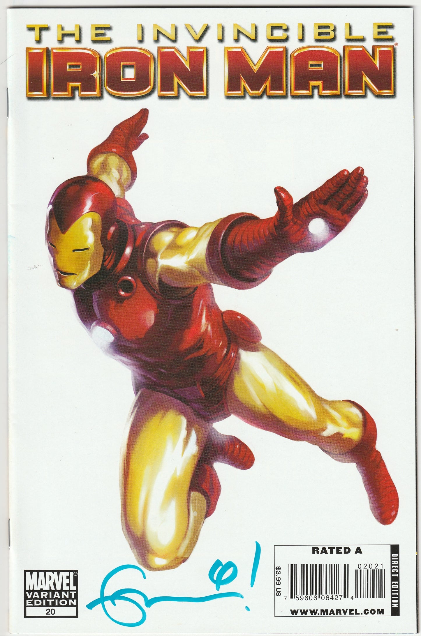Invincible Iron Man Vol. 1 #20 Marko Djurdjević Variant Signed by Matt Fraction
