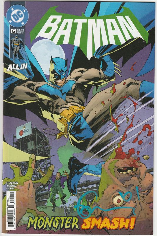 Batman Vol. 4 #6 Signed by Matt Fraction Monster Men DC Comic