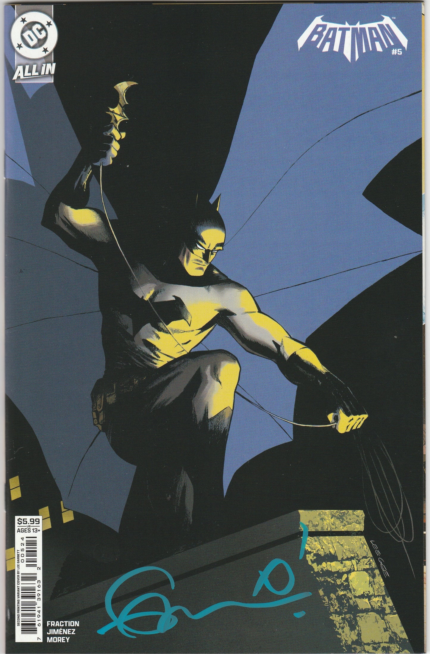 Batman Vol. 4 #5 Signed by Matt Fraction Crown of Storms DC Comic