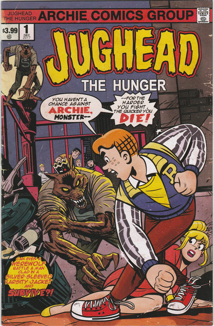 Jughead: The Hunger #1 Moon Knight Tribute Variant – Archie Horror 2017 Raw Comic