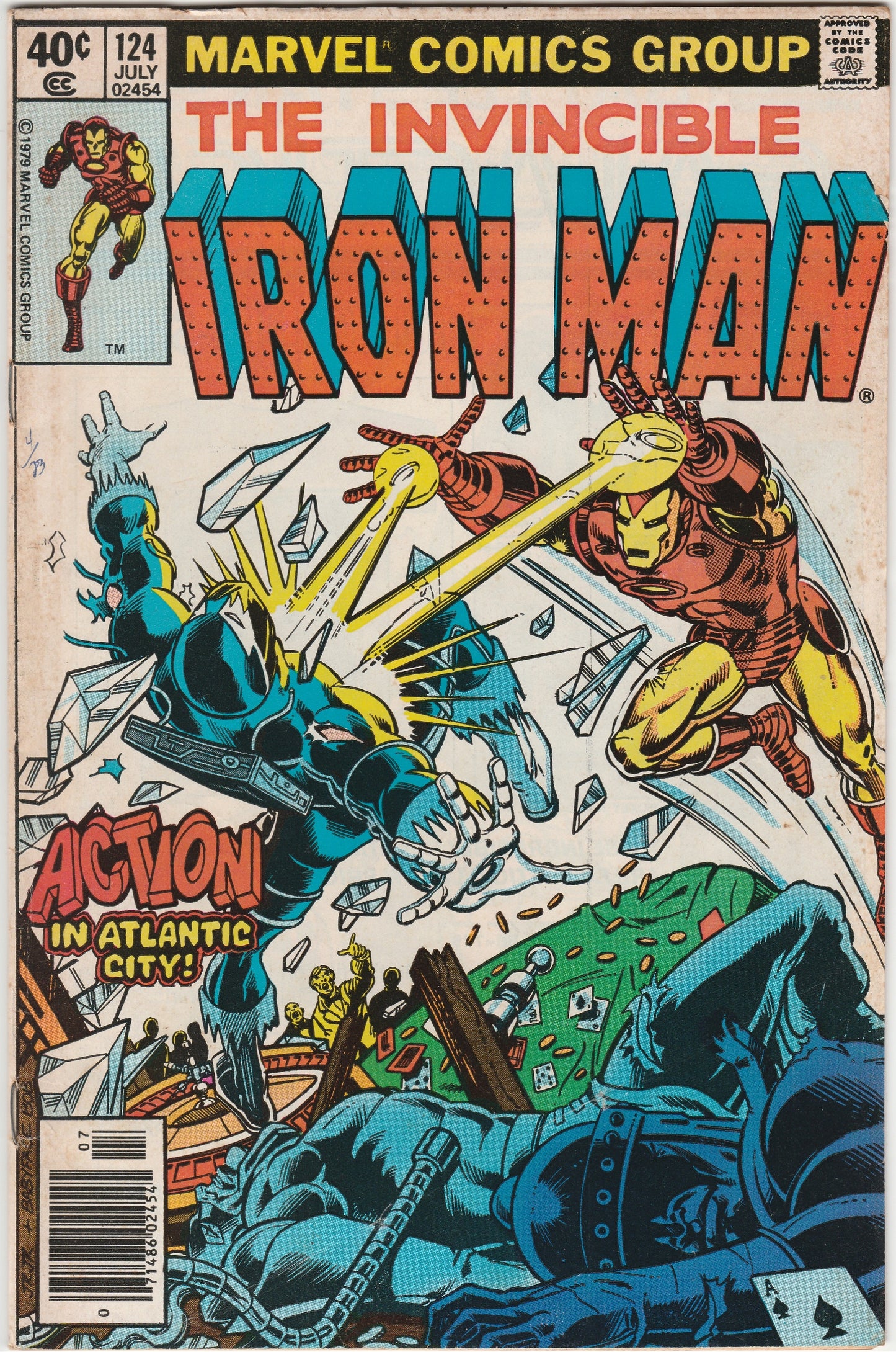 Iron Man #124 Newsstand (1979) VG 4.5 Raw Bronze Age Marvel Comic