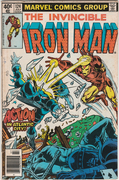 Iron Man #124 Newsstand (1979) VG 4.5 Raw Bronze Age Marvel Comic