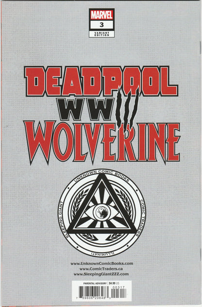 Deadpool & Wolverine: WWIII #3 Tyler Kirkham Exclusive Virgin Variant Signed by Tyler Kirkham w/ COA