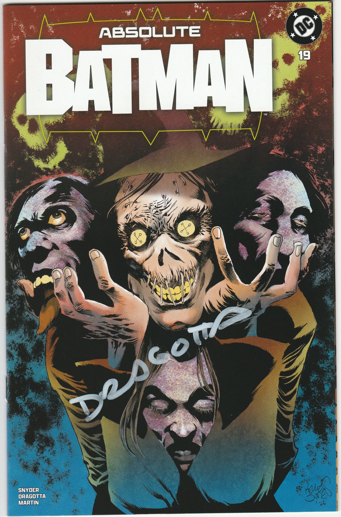 Absolute Batman #19 Kelley Jones Exclusive Variant Signed by Nick Dragotta LTD 200 Signed Worldwide