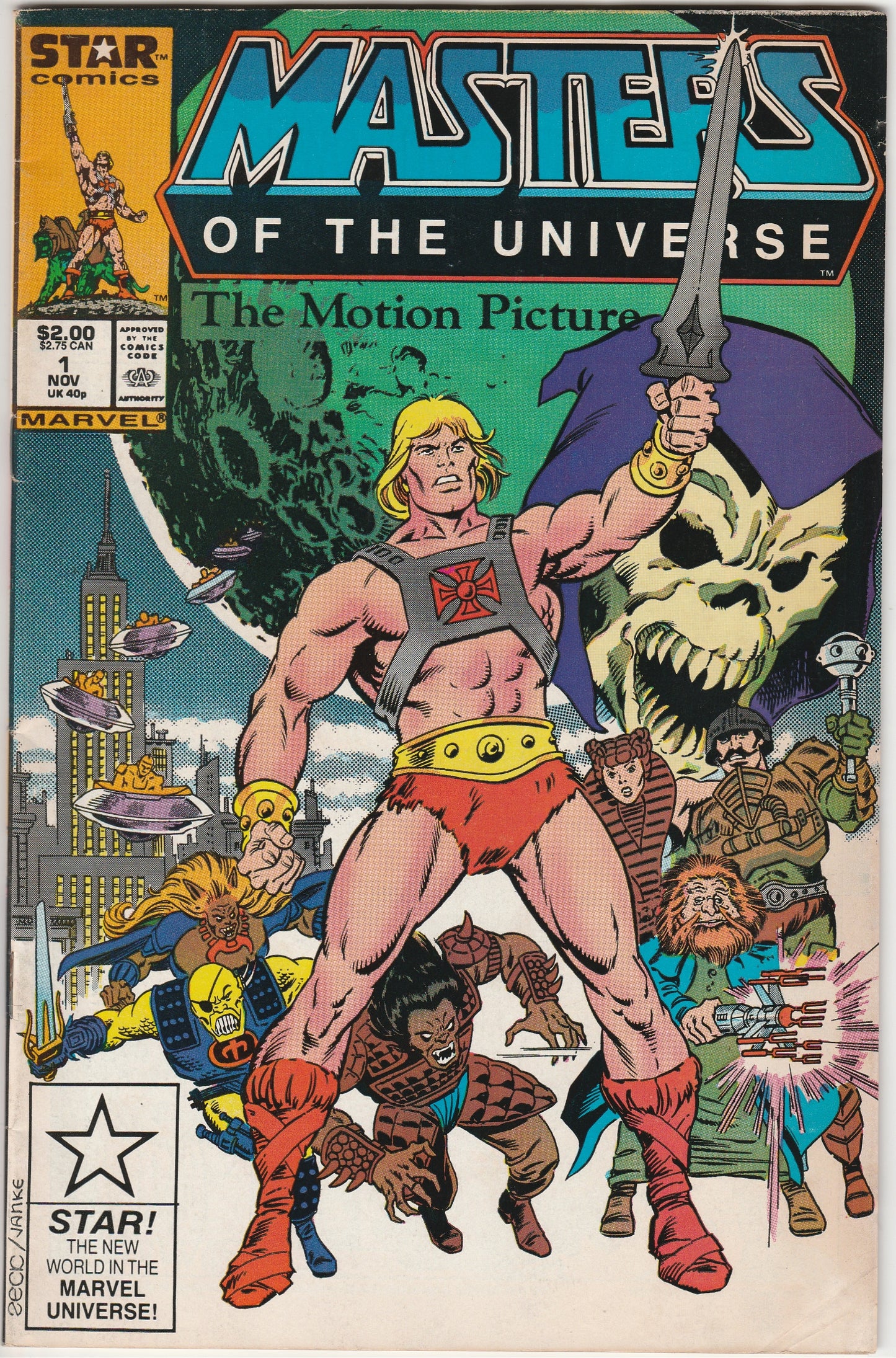 Masters of the Universe: The Motion Picture #1 Star Comics Movie Special FN-FN