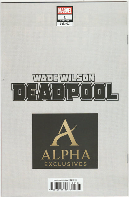 Wade Wilson: Deadpool #1 Nathan Szerdy Exclusive Variant Ltd 3000 Signed w/ COA