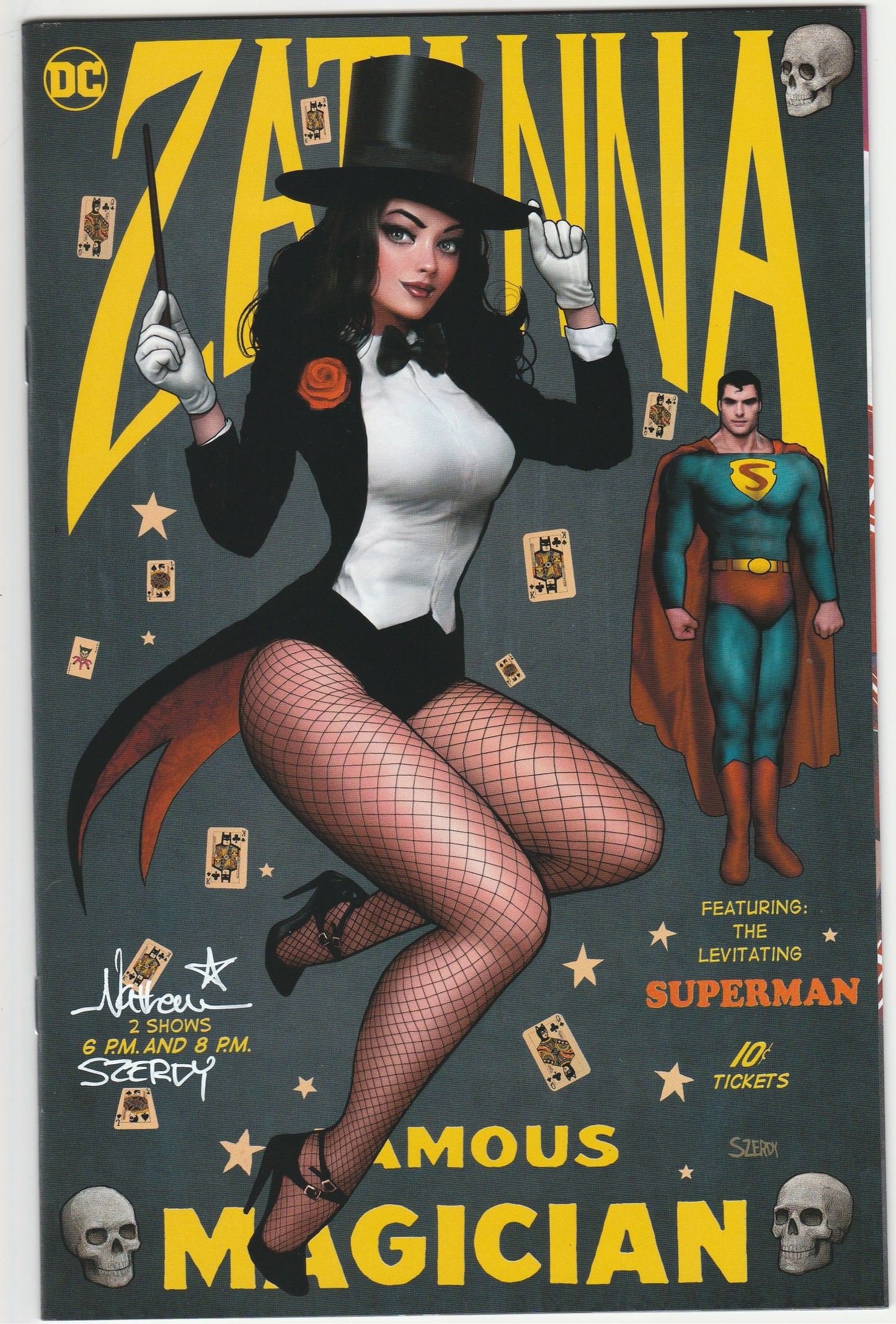 Superman Vol. 6 #16 Nathan Szerdy Zantana Variant Signed w/ COA