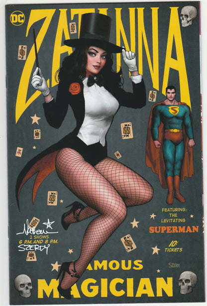 Superman Vol. 6 #16 Nathan Szerdy Zantana Variant Signed w/ COA