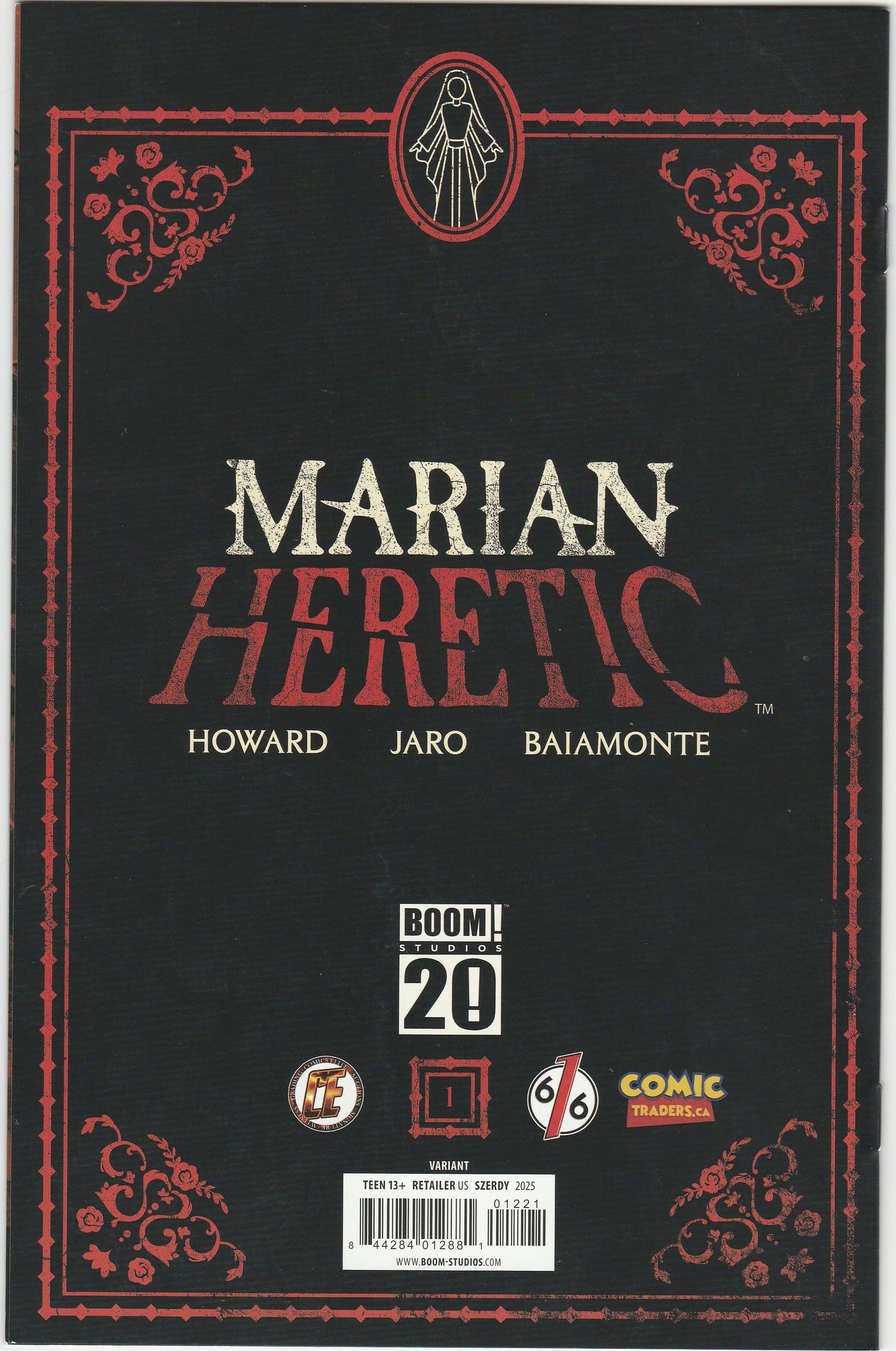 Marian Heretic #1 Nathan Szerdy Exclusive Variant Signed with COA