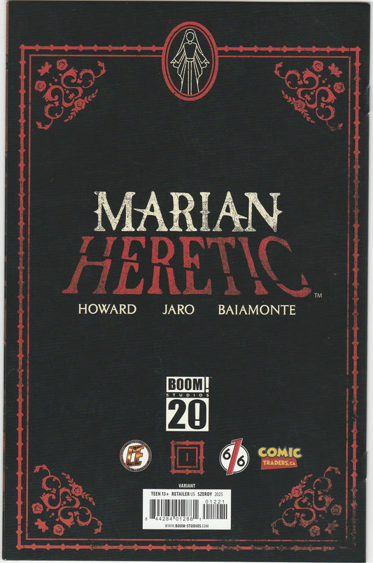 Marian Heretic #1 Nathan Szerdy Exclusive Variant Signed with COA