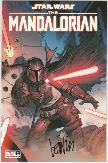 Star Wars: The Mandalorian #1 Leinil Francis Yu Exclusive Variant Signed COA