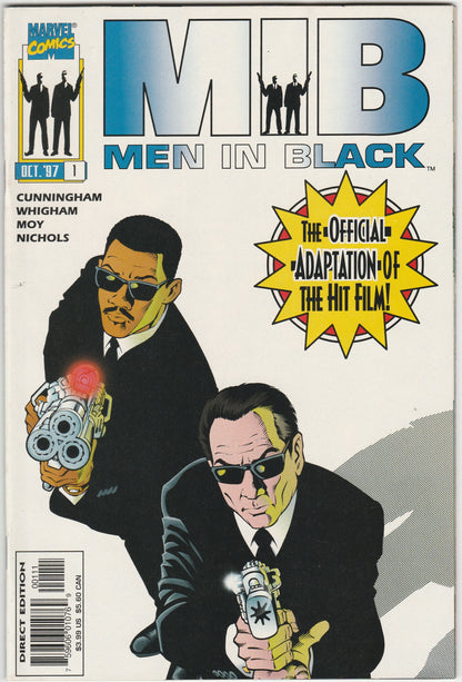 Men in Black #1 – Official Movie Adaptation – Marvel Comics 1997 Direct Edition