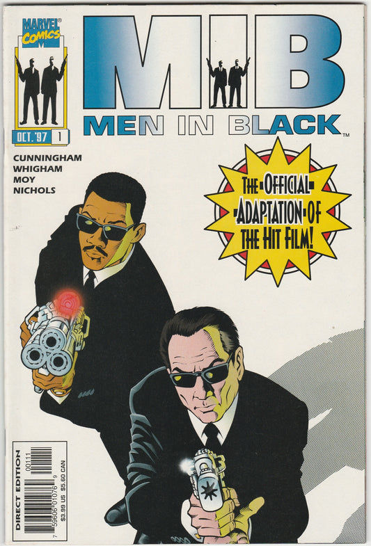 Men in Black #1 – Official Movie Adaptation – Marvel Comics 1997 Direct Edition