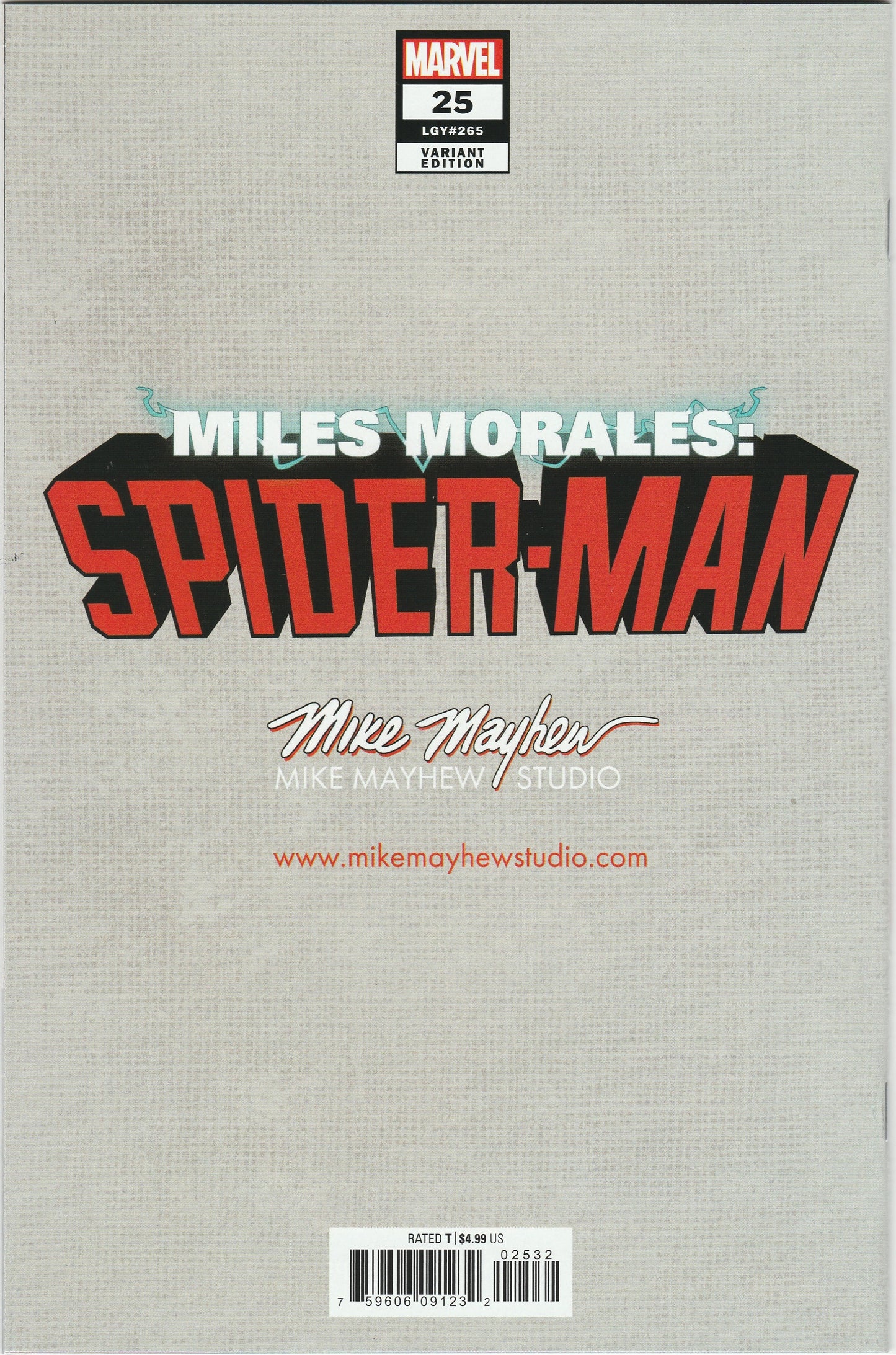 Miles Morales: Spider-Man Vol. 1 #25 – Mike Mayhew Exclusive Variant