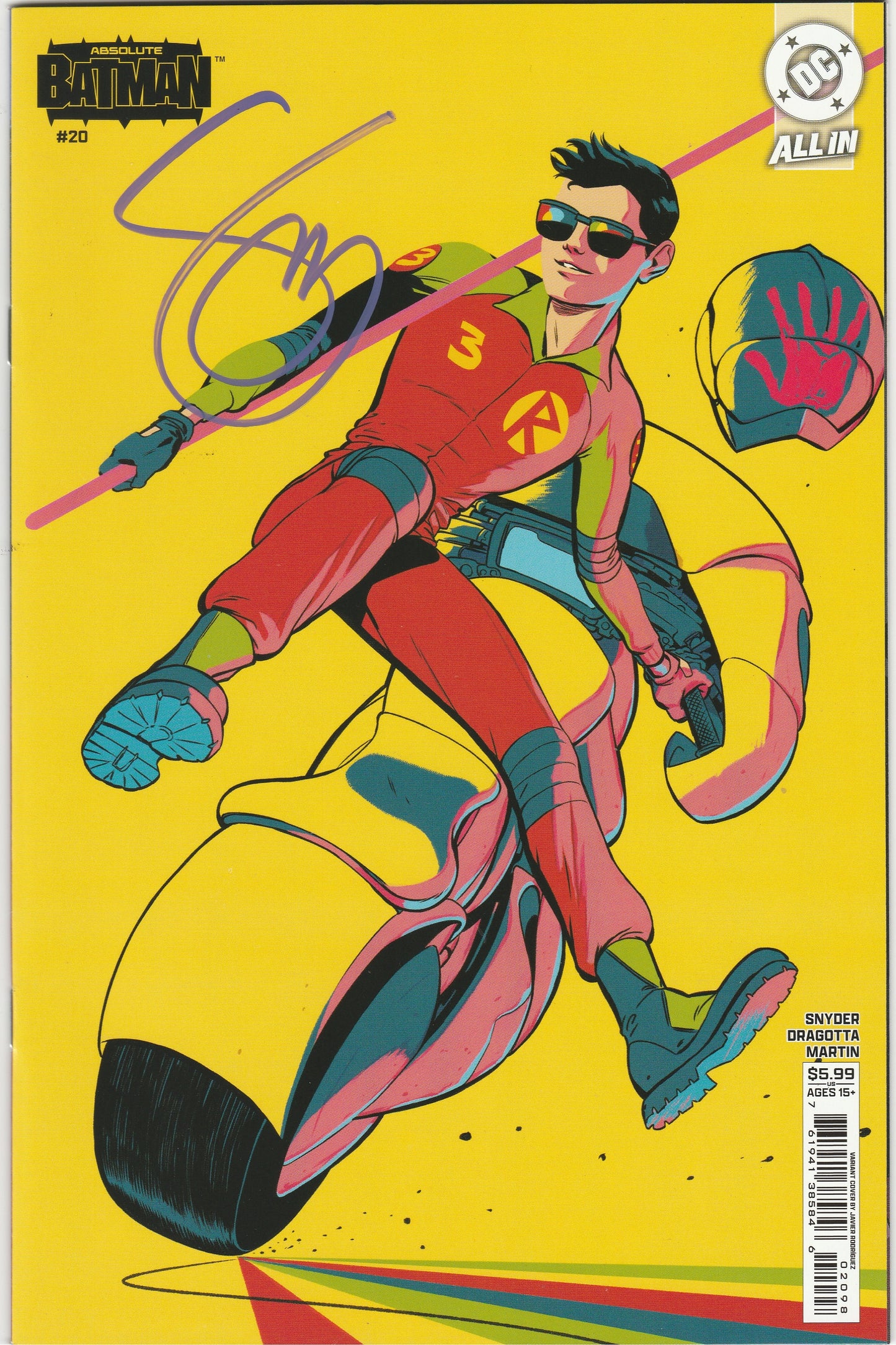 Absolute Batman #20 Javier Rodríguez Robins Variant Signed by Scott Snyder with COA