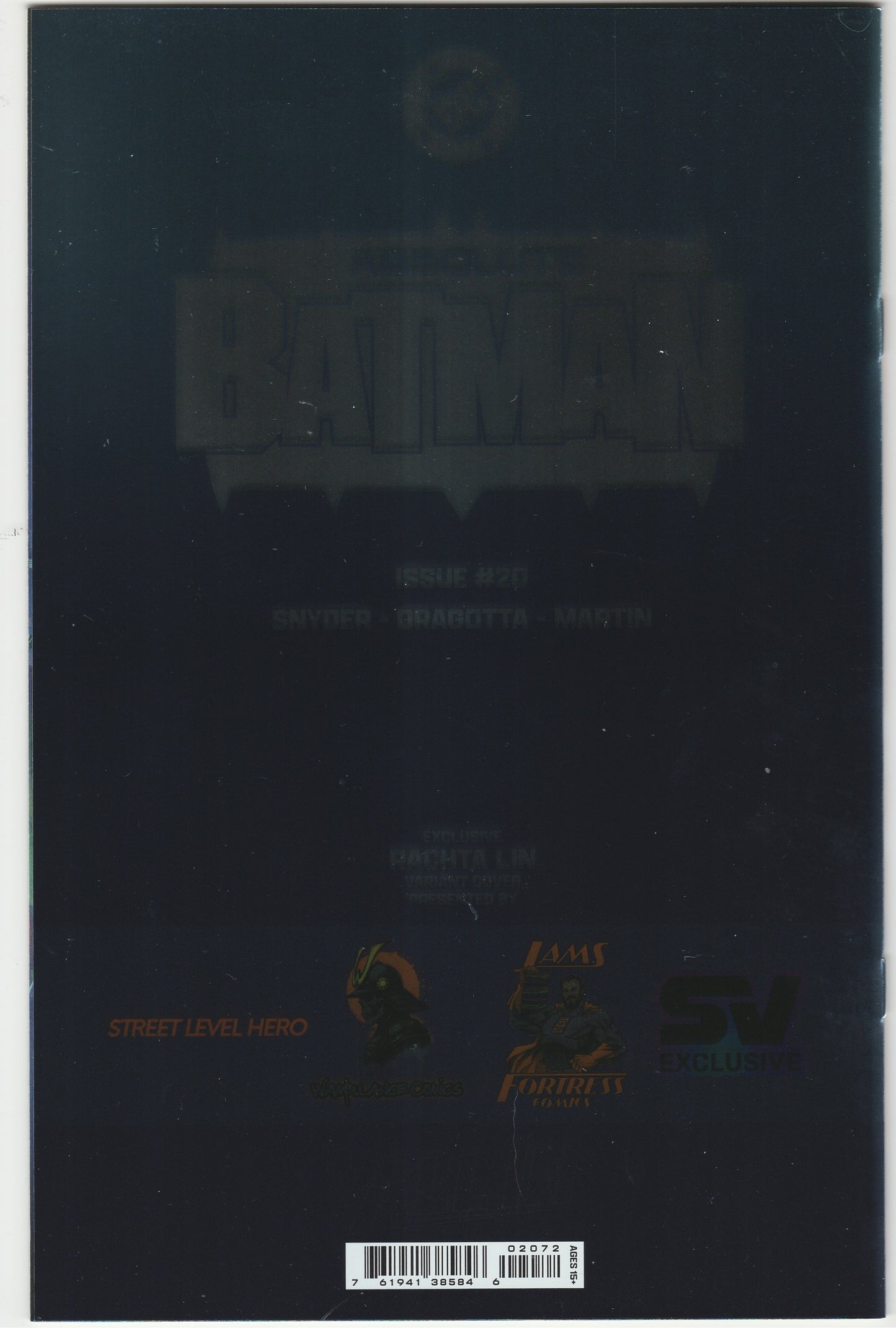 Absolute Batman #20 Rachta Lin Exclusive Foil Variant Signed with COA Ltd. 1000