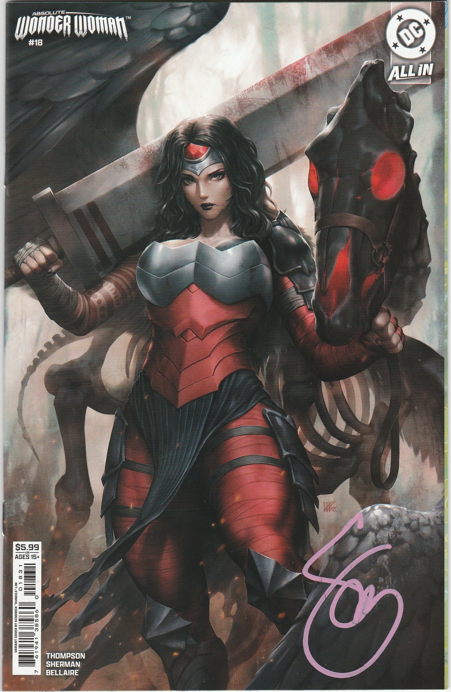 Absolute Wonder Woman #18 Kendrick Lim Variant Signed by Scott Snyder