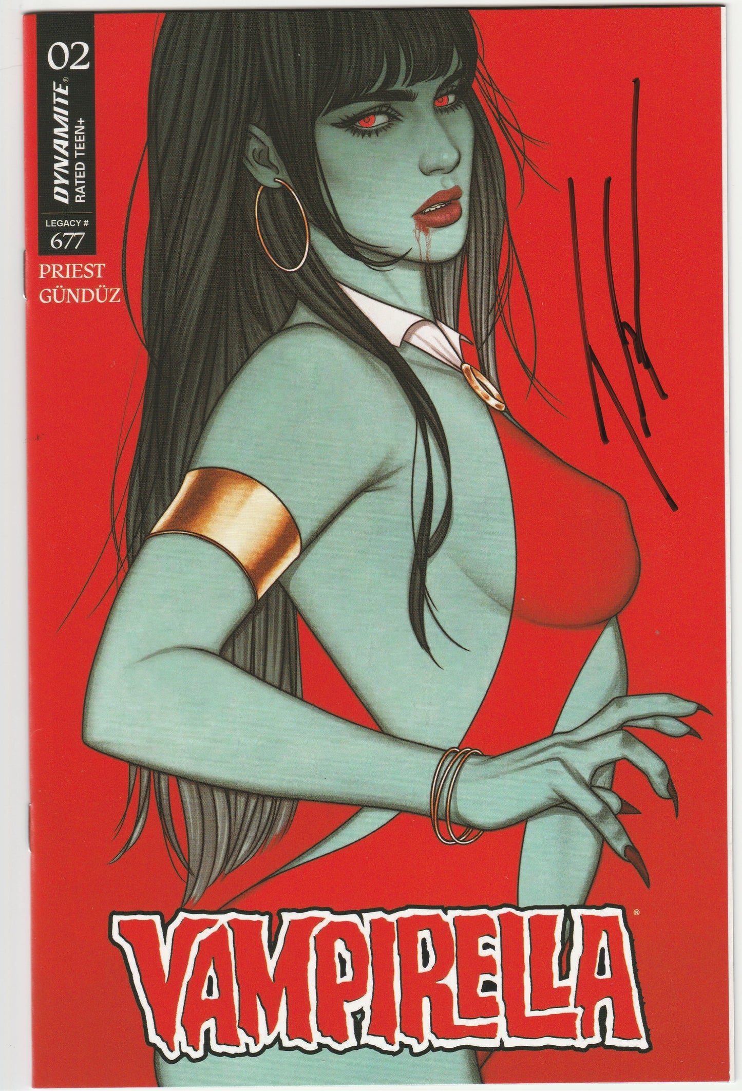 Vampirella Vol. 7 #2 Jenny Frison Variant Signed with COA