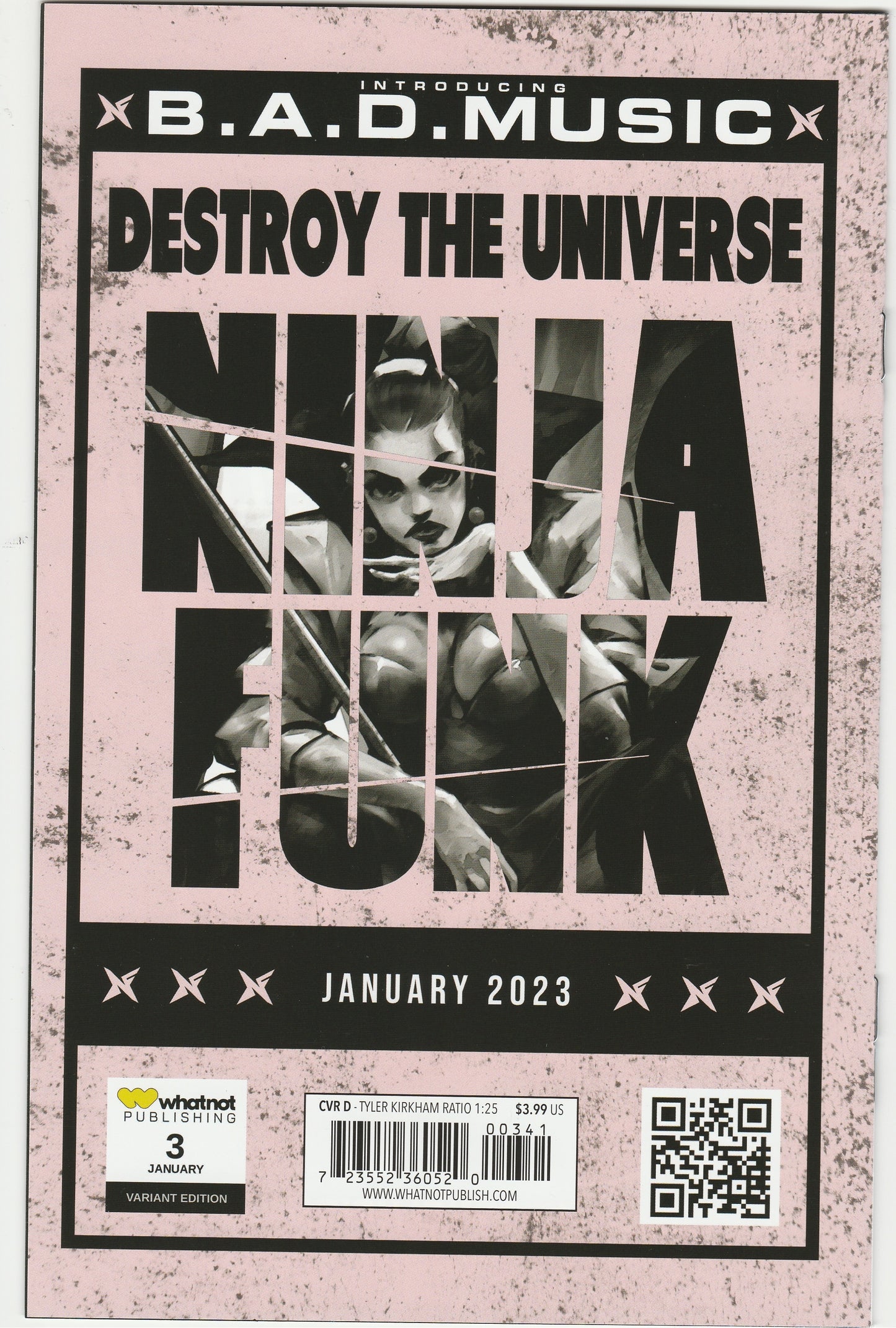 Ninja Funk #3 Tyler Kirkham Variant Dual Sigs with COA