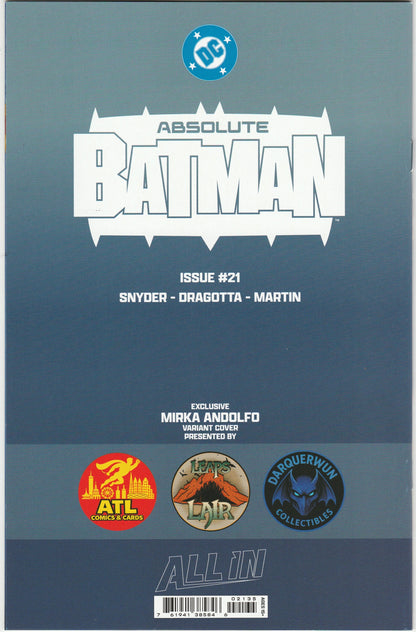 Absolute Batman #21 – Mirka Andolfo Exclusive Variant